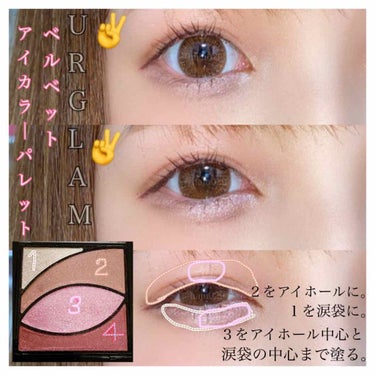 UR GLAM　VELVET EYE COLOR PALETTE バーガンディ/U R GLAM/アイシャドウパレットを使ったクチコミ（1枚目）