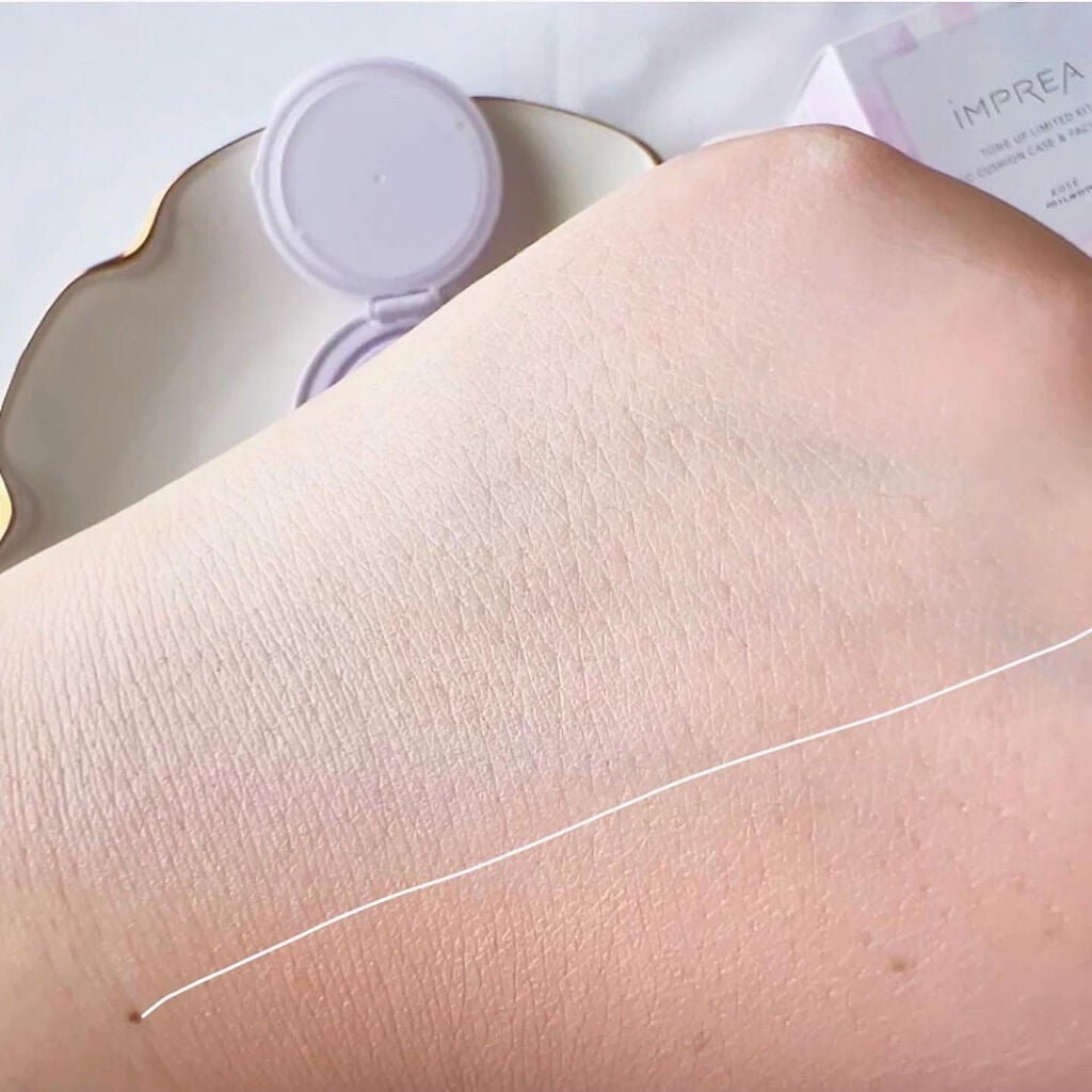 トーンアップ CC クッション ファンデーション/iMPREA/クッションファンデーションを使ったクチコミ(4枚目)