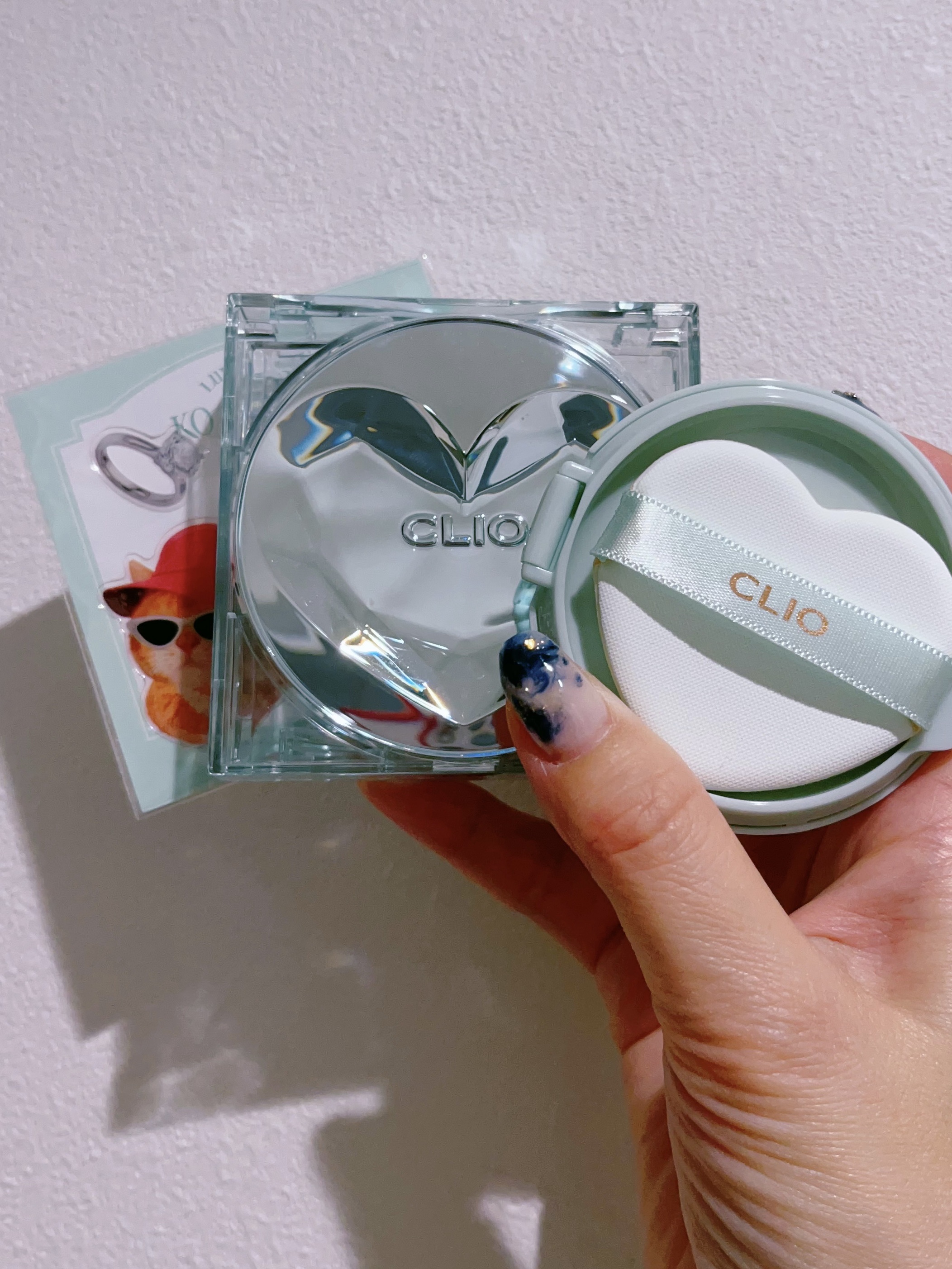 クリオ キル カバー スキン フィクサー クッション 21N リネン(ニャン生逆転)/CLIO/クッションファンデーションを使ったクチコミ（2枚目）