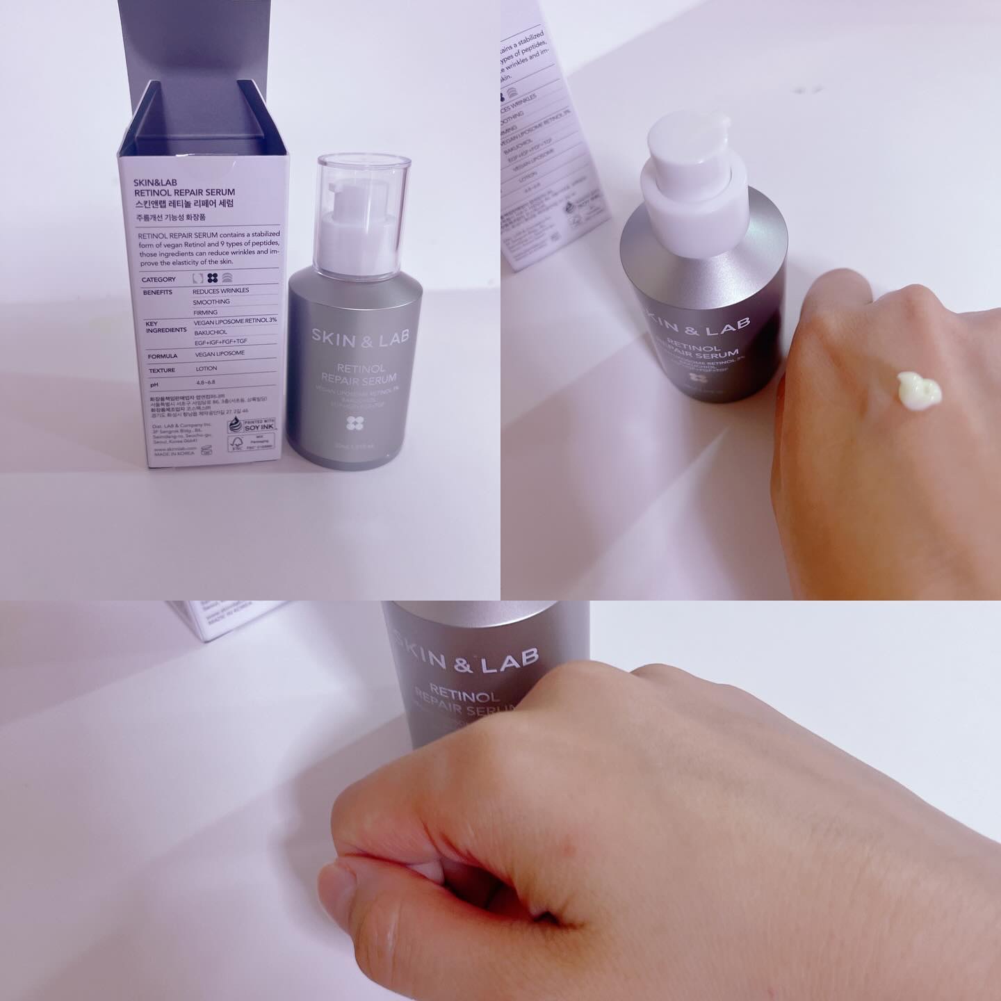 ヴィーガンリポソームレチノールセラム/SKIN&LAB/美容液を使ったクチコミ（2枚目）