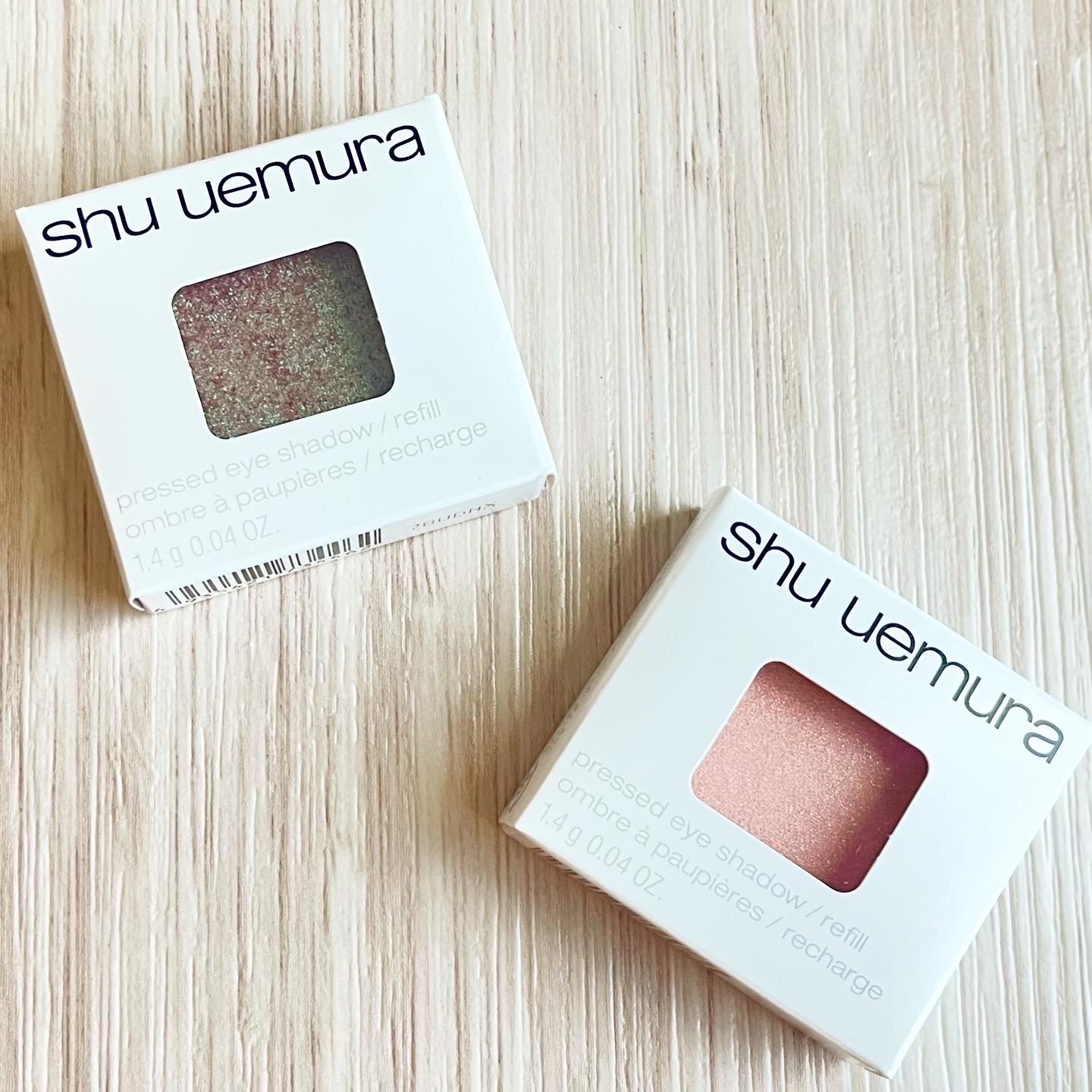 プレスド アイシャドー（レフィル） P ライトコーラル 131 A/shu uemura/単色アイシャドウを使ったクチコミ（1枚目）