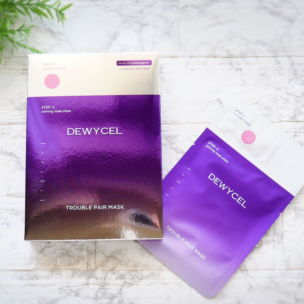 トラブルペアーマスク/DEWYCEL/シートマスク・パックを使ったクチコミ（2枚目）