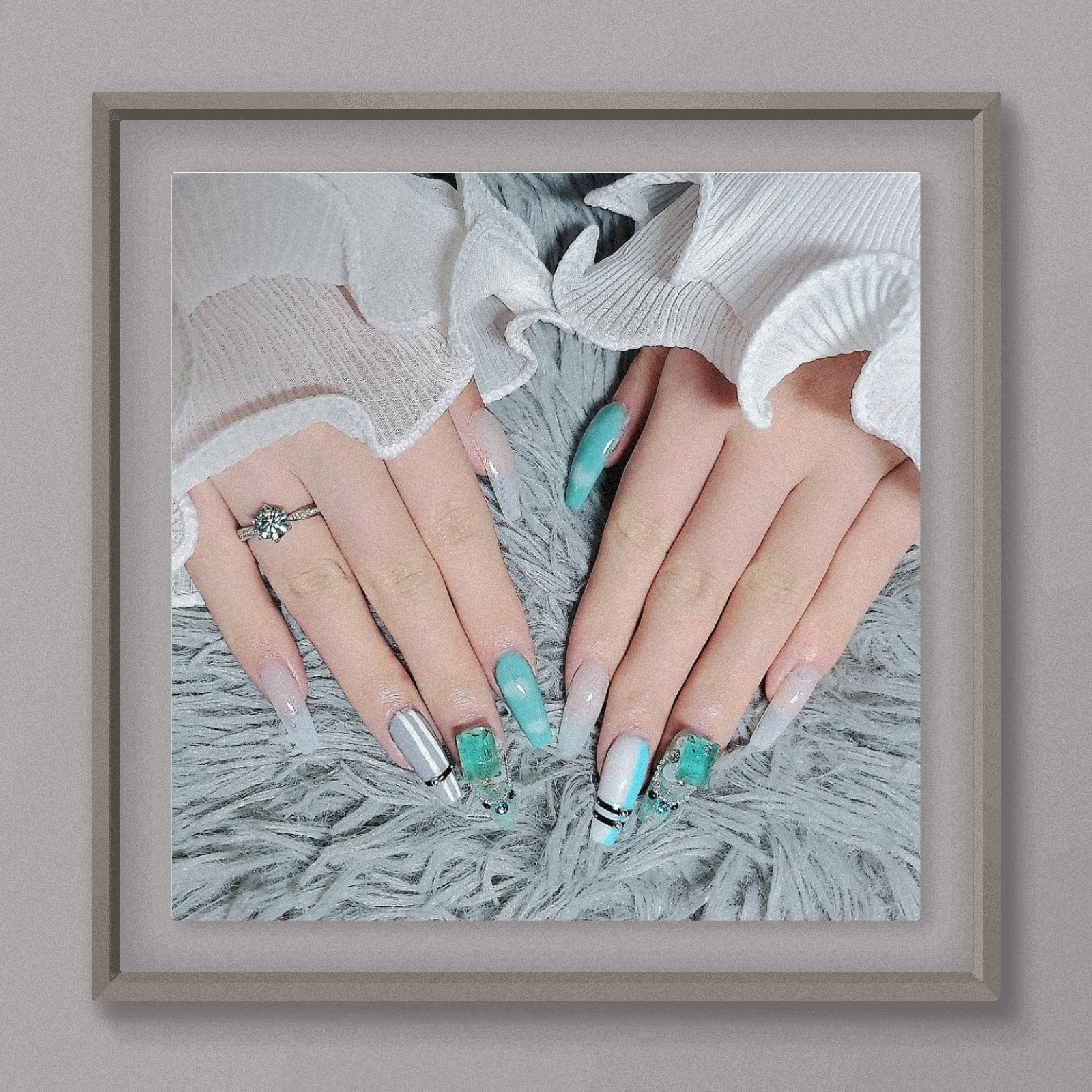 ジェルネイル（ライト対応）/セリア/ジェルネイルを使ったクチコミ（2枚目）