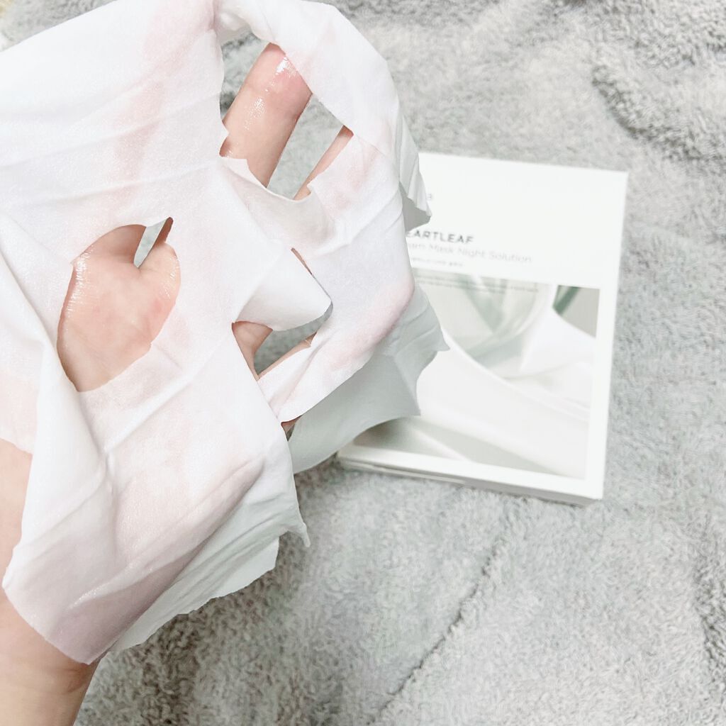 ドクダミクリームマスクナイトソリューション/Anua/シートマスク・パックを使ったクチコミ(2枚目)