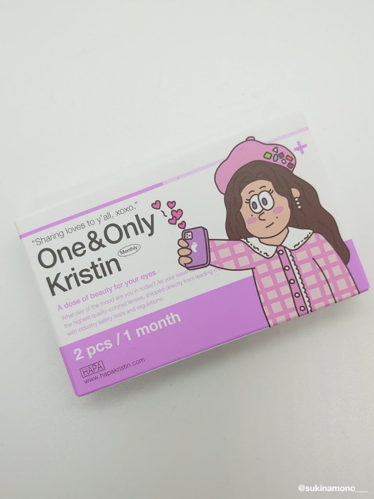 One&Only Kristin Plus/Hapa kristin/カラーコンタクトレンズを使ったクチコミ（3枚目）