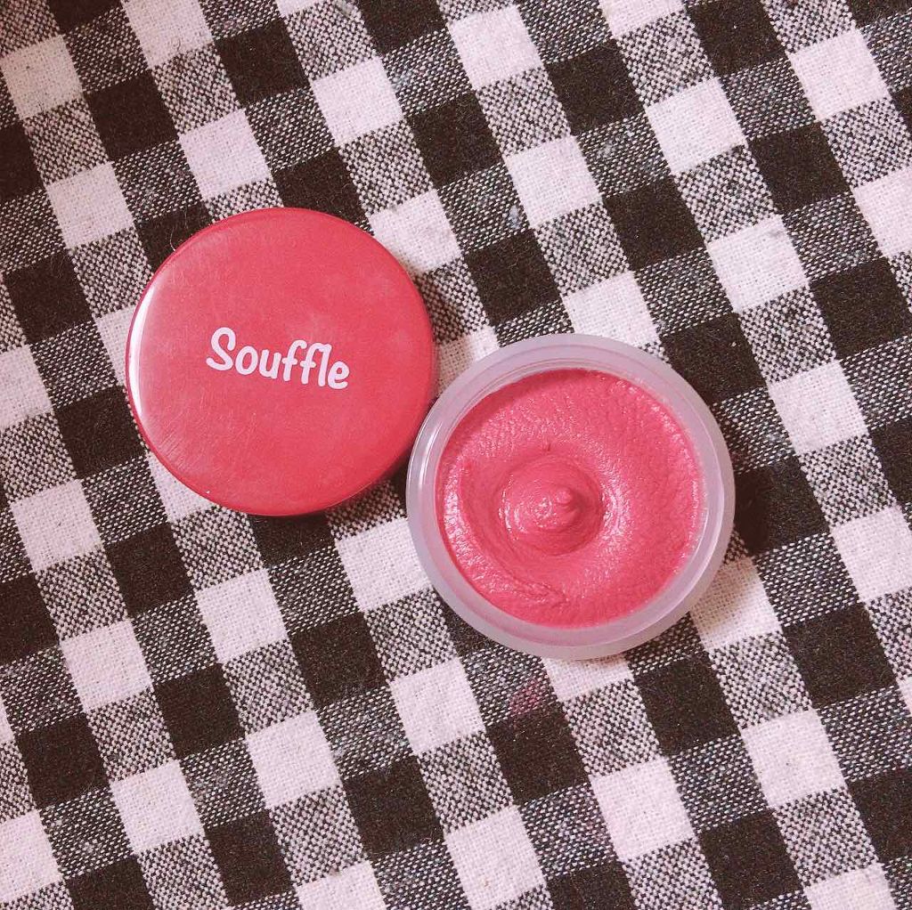 スフレチーク Souffle/DAISO/ジェル・クリームチークを使ったクチコミ（2枚目）