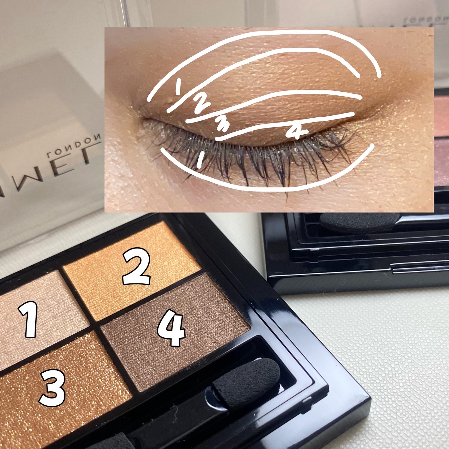 ワンダー エバー アイシャドウ/リンメル ロンドン/アイシャドウパレットを使ったクチコミ（2枚目）