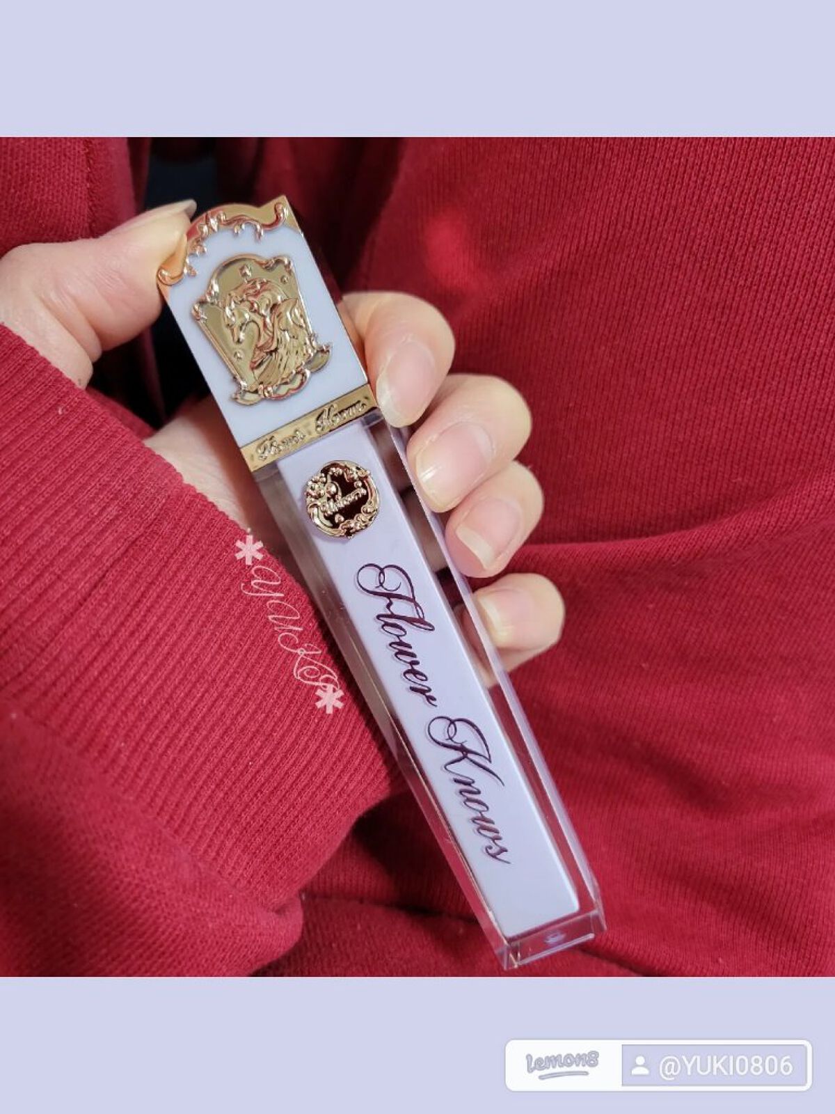 クリスタルユニコーンシリーズリップグロス J05 Peach Agate/FlowerKnows/リップグロスを使ったクチコミ（2枚目）