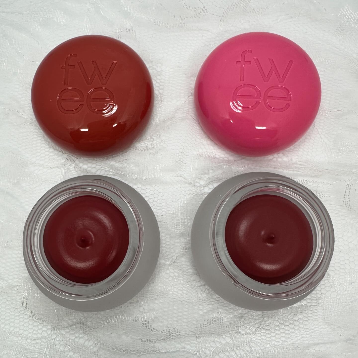 リップアンドチーク ブラーリープリンポット/fwee/口紅を使ったクチコミ（2枚目）