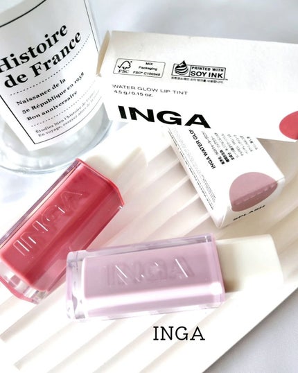 ウォーターグローリップティント/INGA/リップティントを使ったクチコミ(1枚目)