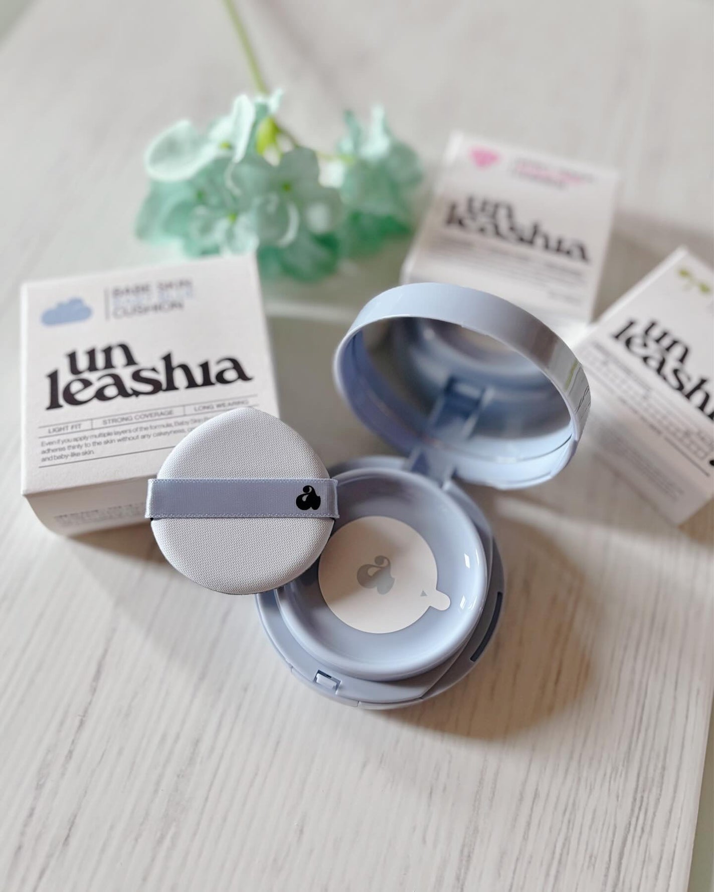 ベイブスキンベイビーブルークッション/unleashia/クッションファンデーションを使ったクチコミ(3枚目)