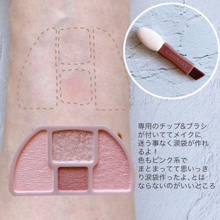 プランぷくコーデアイズ/キャンメイク/パウダーアイシャドウを使ったクチコミ(3枚目)