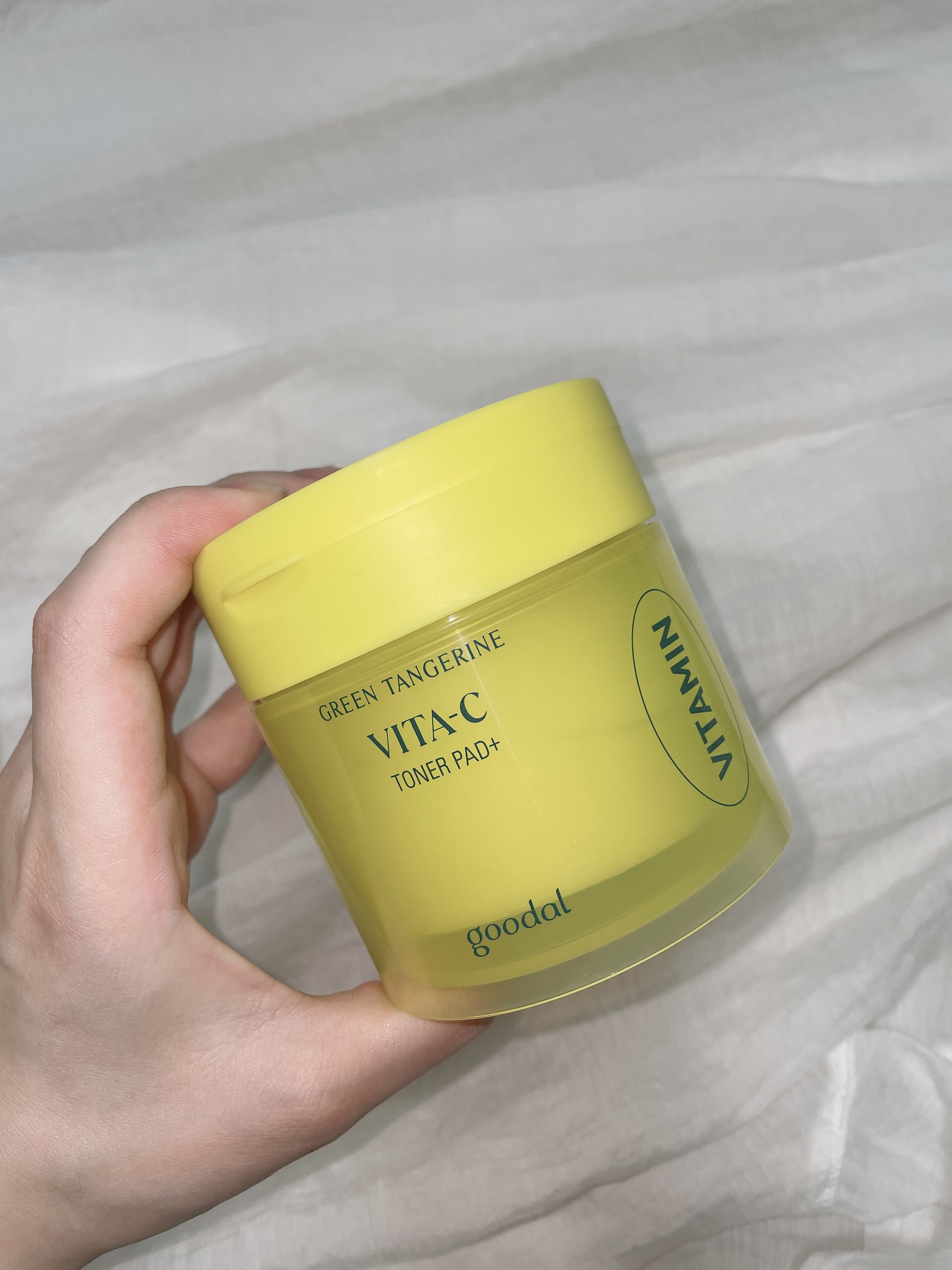 グリーンタンジェリン ビタCダークスポットケアパッド/goodal/トナーパッドを使ったクチコミ（2枚目）