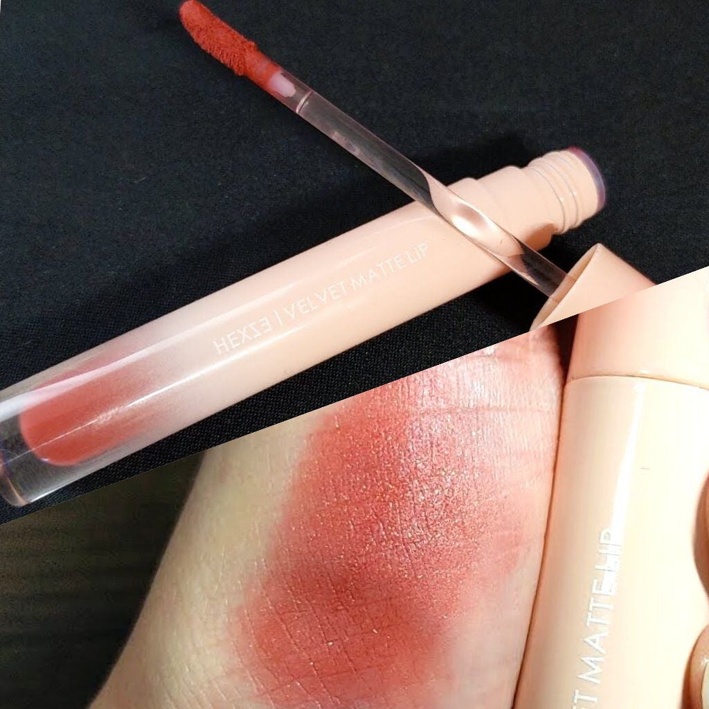 HEXZEヴェルベットマットリップグロス/HEXZE(ヘックスゼ)/リップグロスを使ったクチコミ(2枚目)