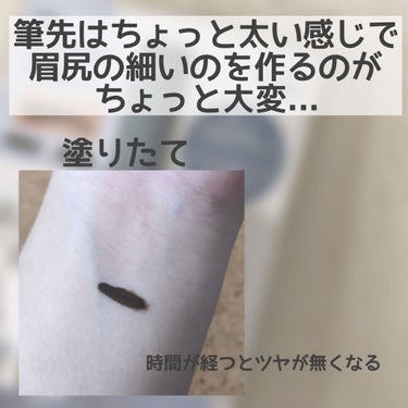 さめっ子🦈 on LIPS 「Fujiko眉ティント筆の形が太めで綿棒ではみ出たところを取る..」（2枚目）