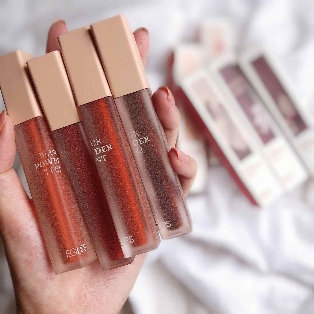 ブラーパウダーティント/EGLIPS/リップティントを使ったクチコミ(6枚目)