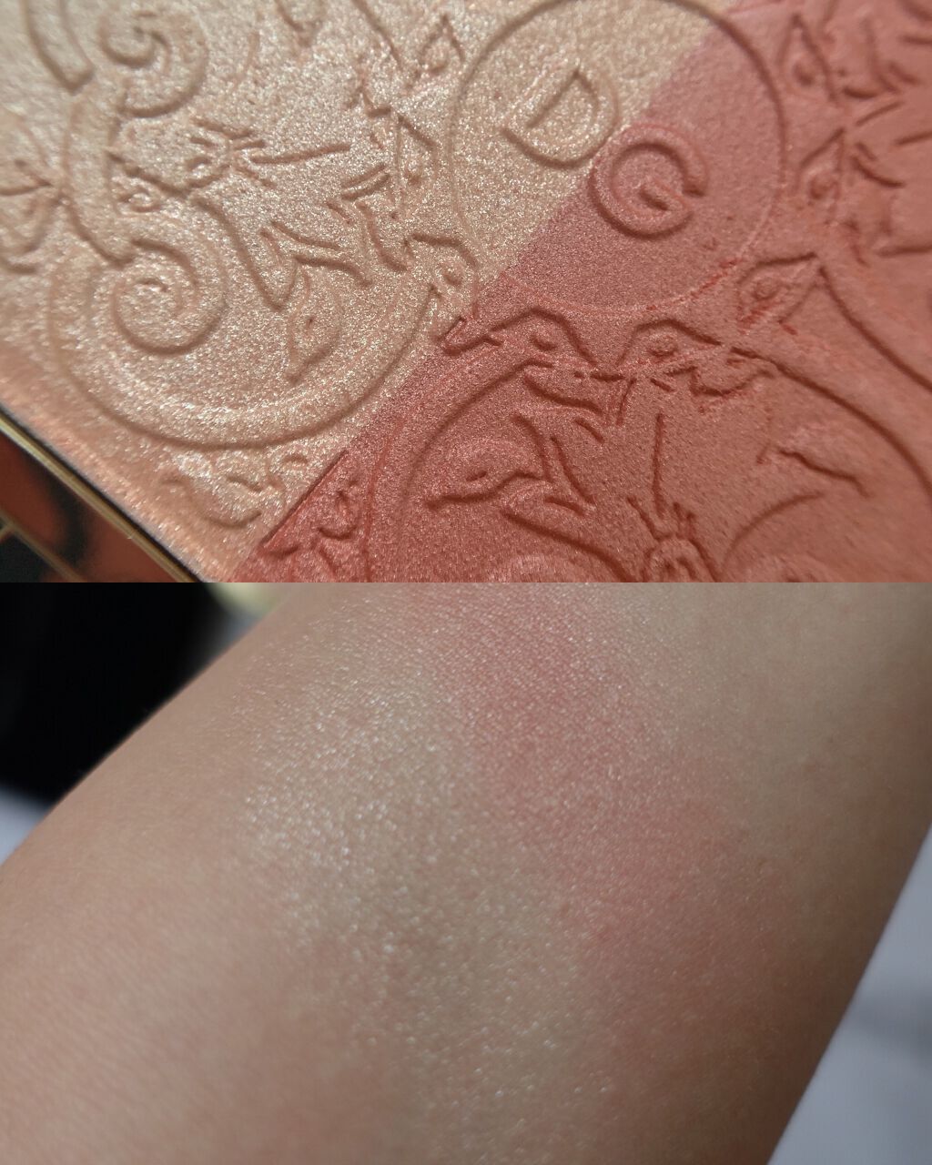 ソーラーグロウ イルミネーティングパウダー デュオ/DOLCE&GABBANA BEAUTY/ハイライトを使ったクチコミ(2枚目)