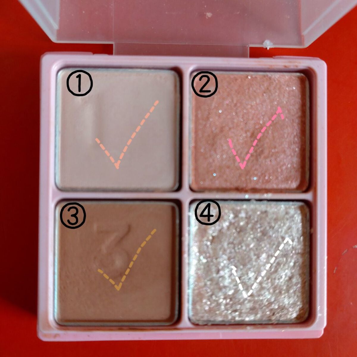 マルチキューブ/i’m meme/アイシャドウパレットを使ったクチコミ(2枚目)