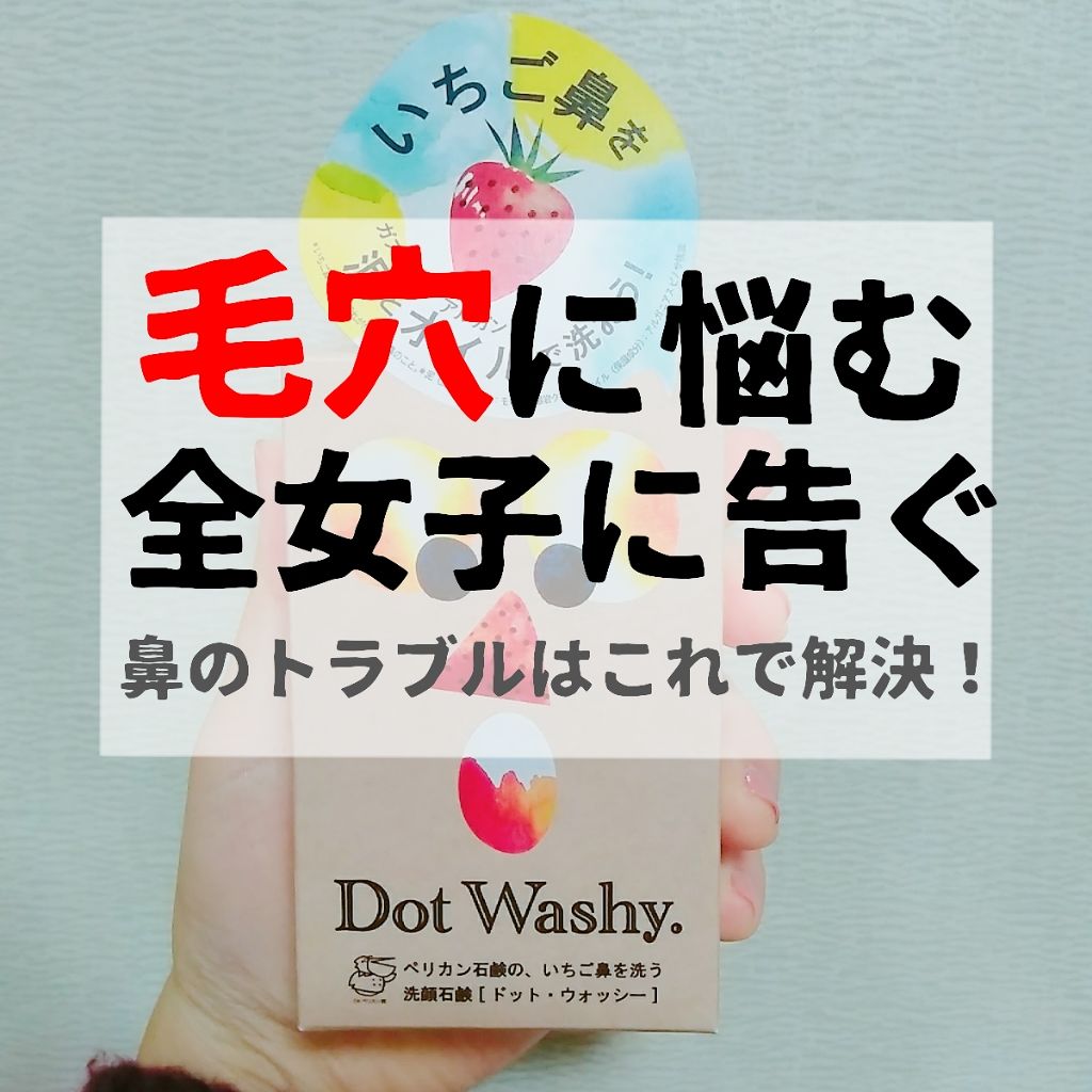 ドットウォッシー洗顔石鹸(旧)/ペリカン石鹸/洗顔石鹸を使ったクチコミ（1枚目）