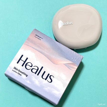 ブリージンググロークッション/Healus/クッションファンデーションを使ったクチコミ(8枚目)