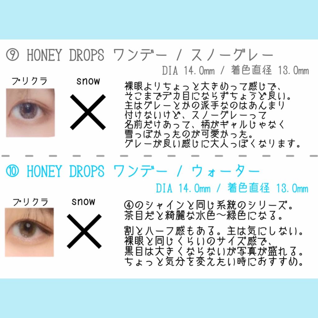 ハニードロップス/HONEY DROPS/カラーコンタクトレンズを使ったクチコミ（3枚目）