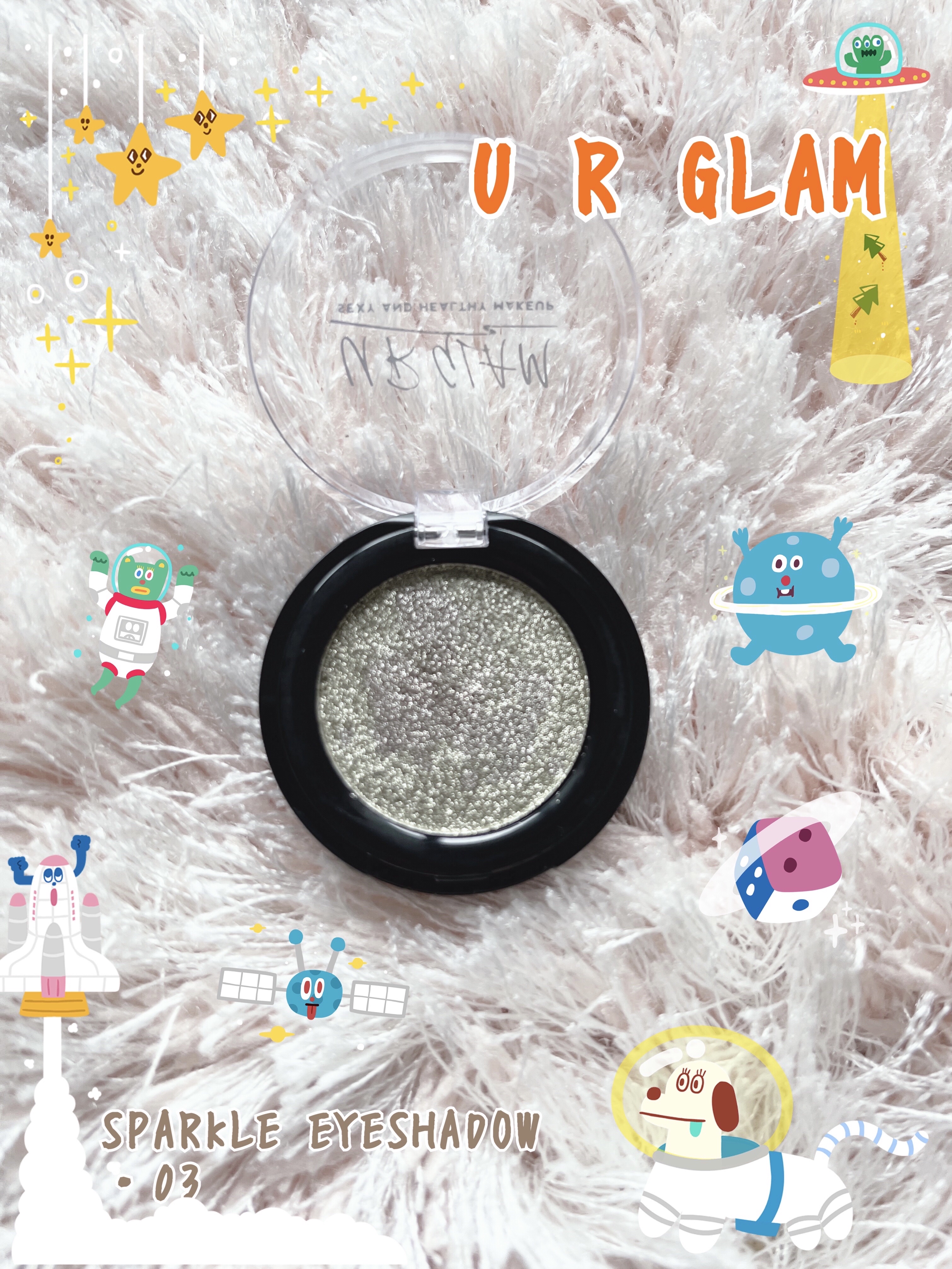 URGLAM　SPARKLE EYESHADOW/U R GLAM/単色アイシャドウを使ったクチコミ（1枚目）