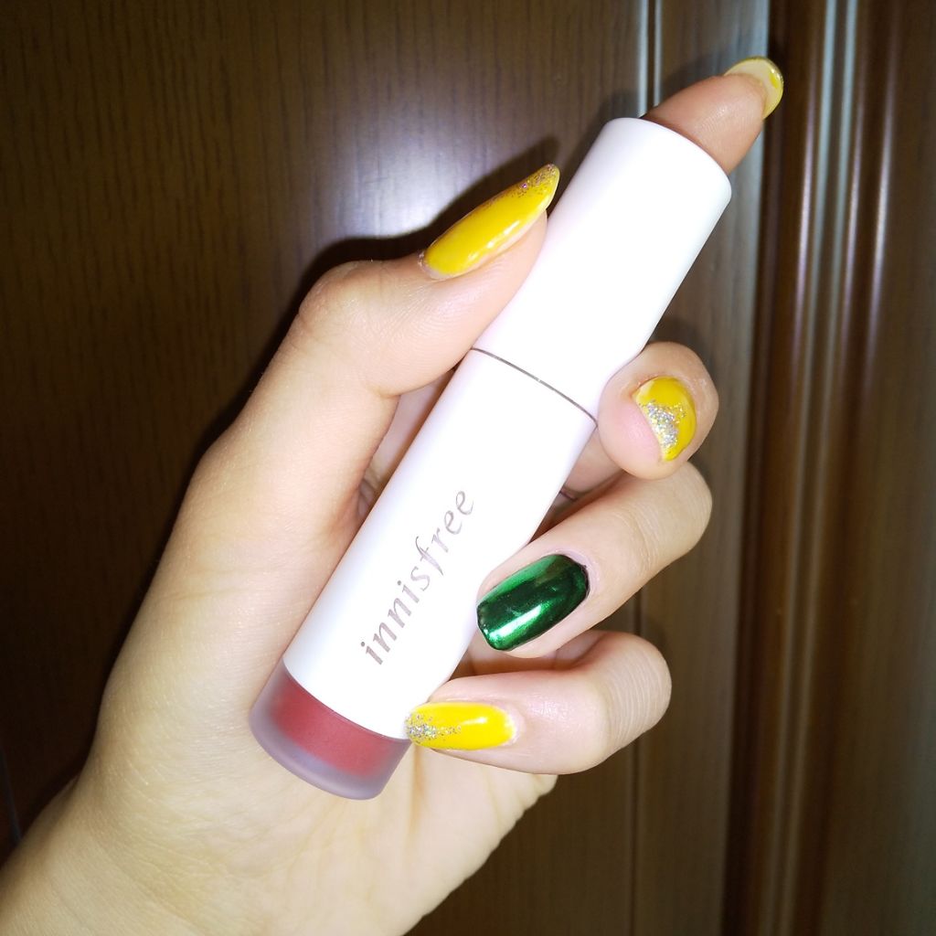 ビビッドクリーミーティント/innisfree/口紅を使ったクチコミ(2枚目)