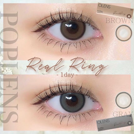 Real Ring 1day/OLENS/ワンデー(1DAY)カラコンを使ったクチコミ(1枚目)
