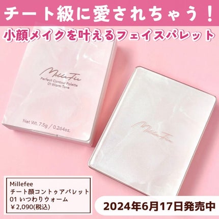 チート顔コントゥアパレット/MilleFée/パウダーハイライトを使ったクチコミ(2枚目)