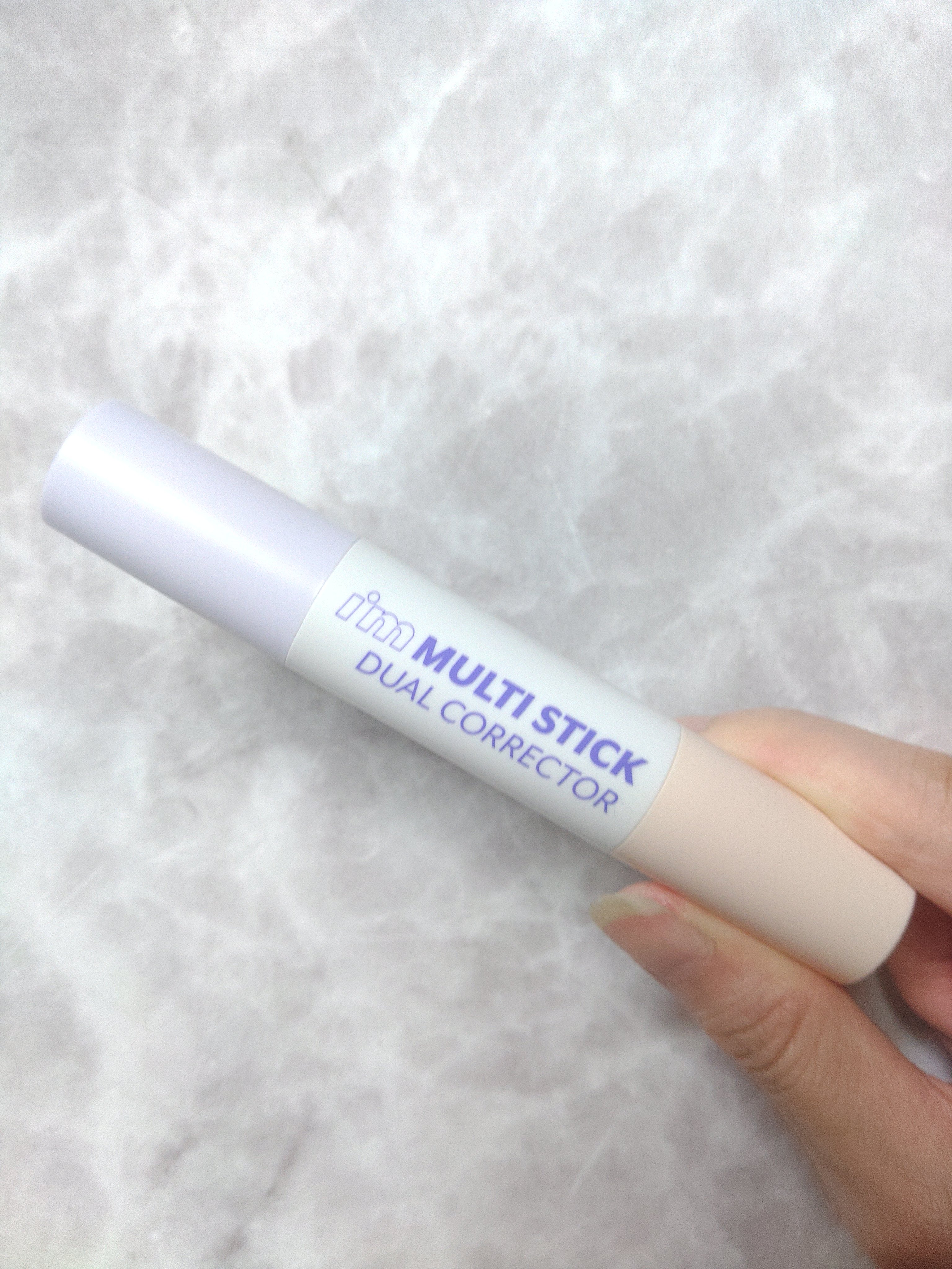 アイムマルチスティックデュアルコレクター 003 マーブルベージュ×パールラベンダー/i’m meme/スティックコンシーラーを使ったクチコミ（1枚目）