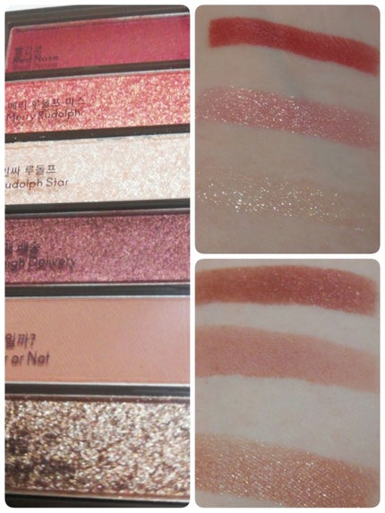 ルドルフ プレイカラー アイシャドウミニ トナカイ/ETUDE/アイシャドウパレットを使ったクチコミ(3枚目)