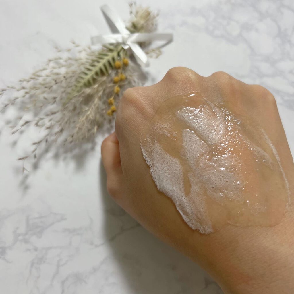 KC むきタマつるん 発泡美容液クレンジング/ハーブ健康本舗/クレンジングジェルを使ったクチコミ(3枚目)