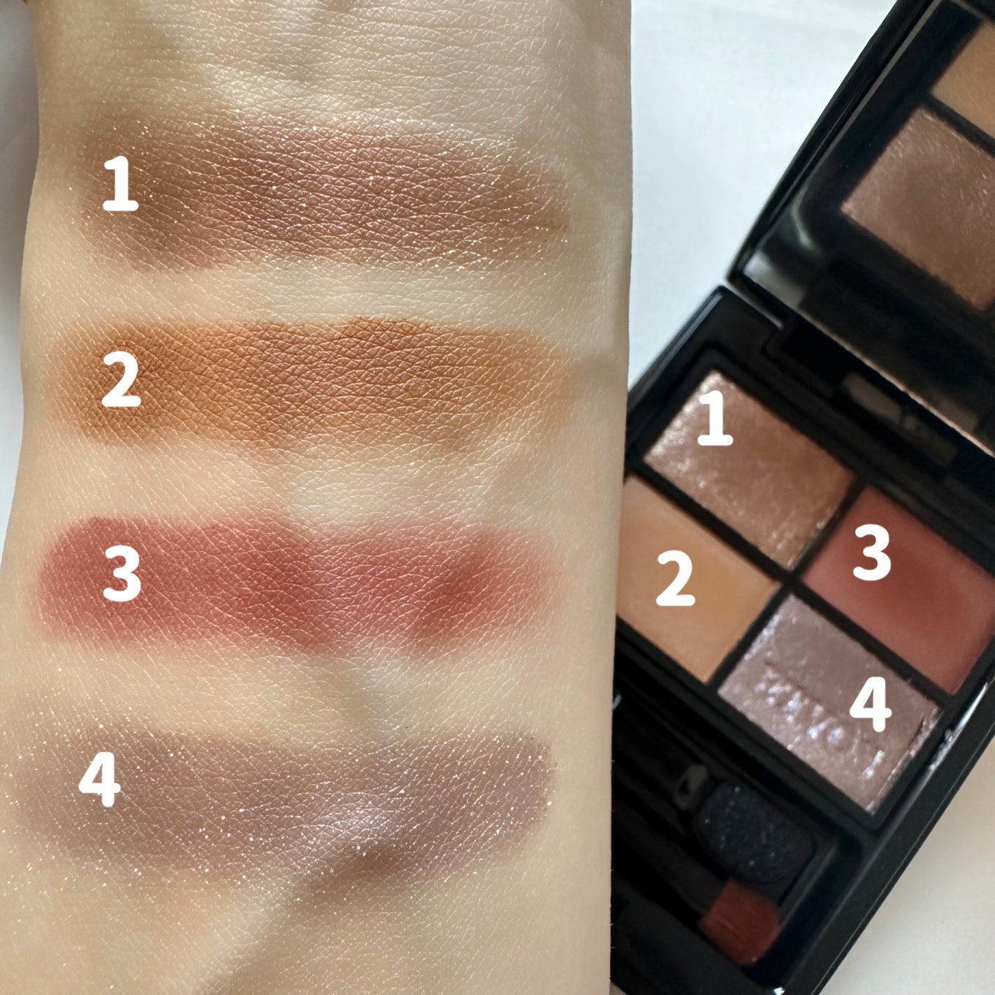 ミネラルクラッシィシャドー/エトヴォス/アイシャドウパレットを使ったクチコミ(2枚目)