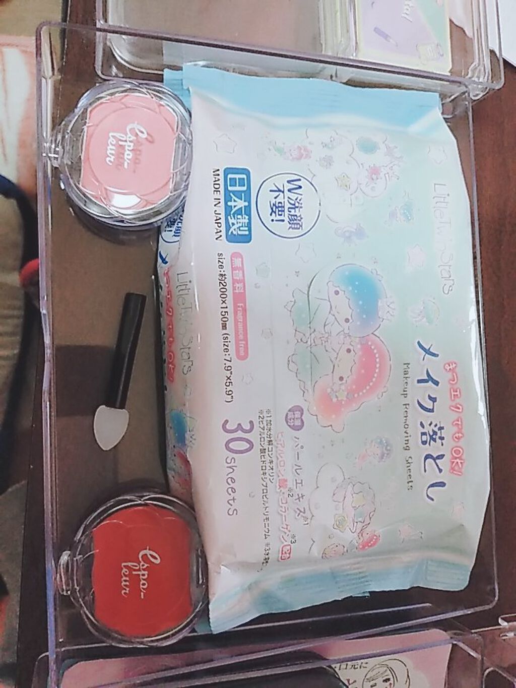 3段式クリアーケース/DAISO/その他化粧小物を使ったクチコミ（3枚目）