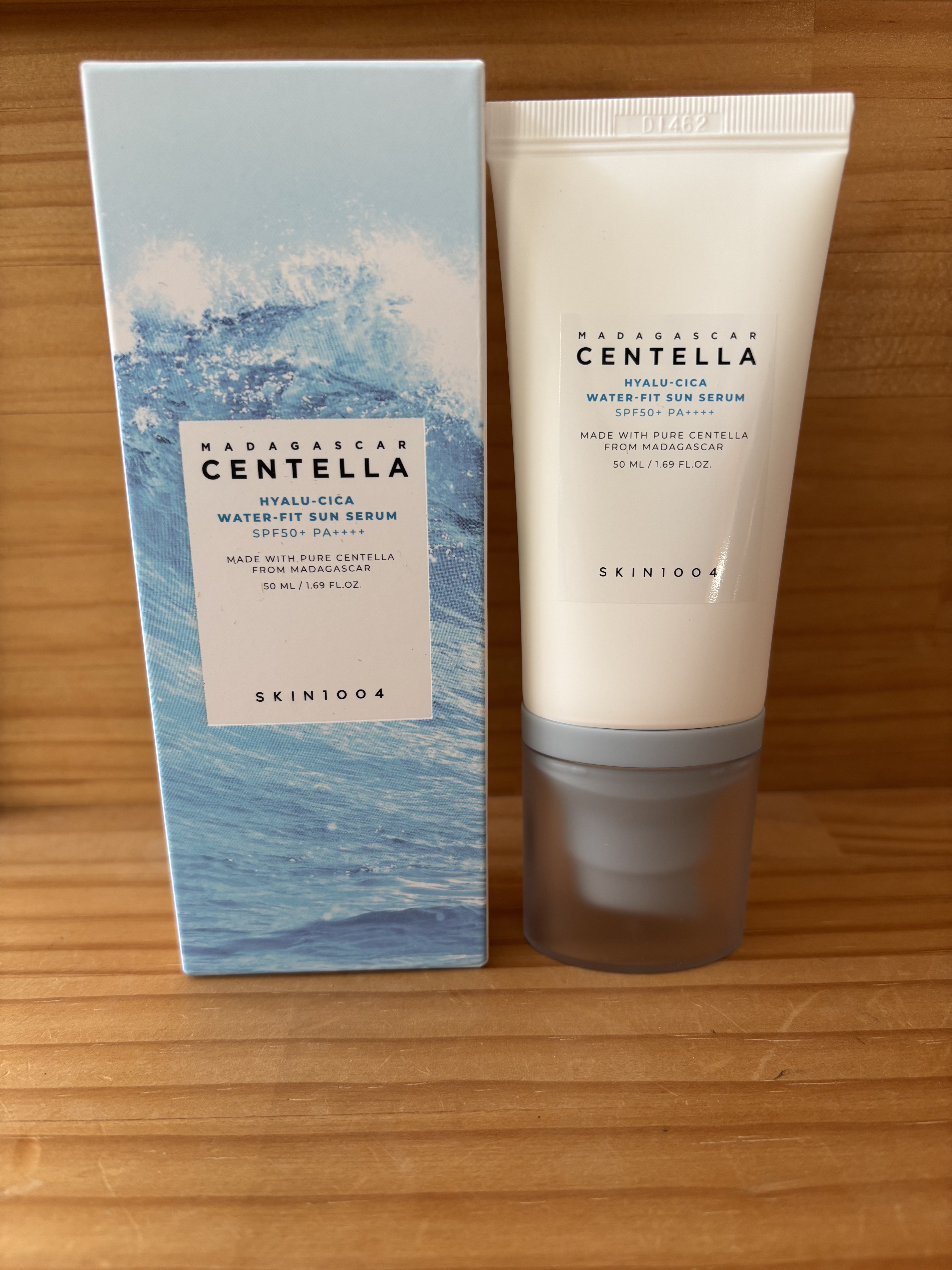 ヒアルーシカ ウォーターフィット サンセラム/SKIN1004/日焼け止めローションを使ったクチコミ（1枚目）