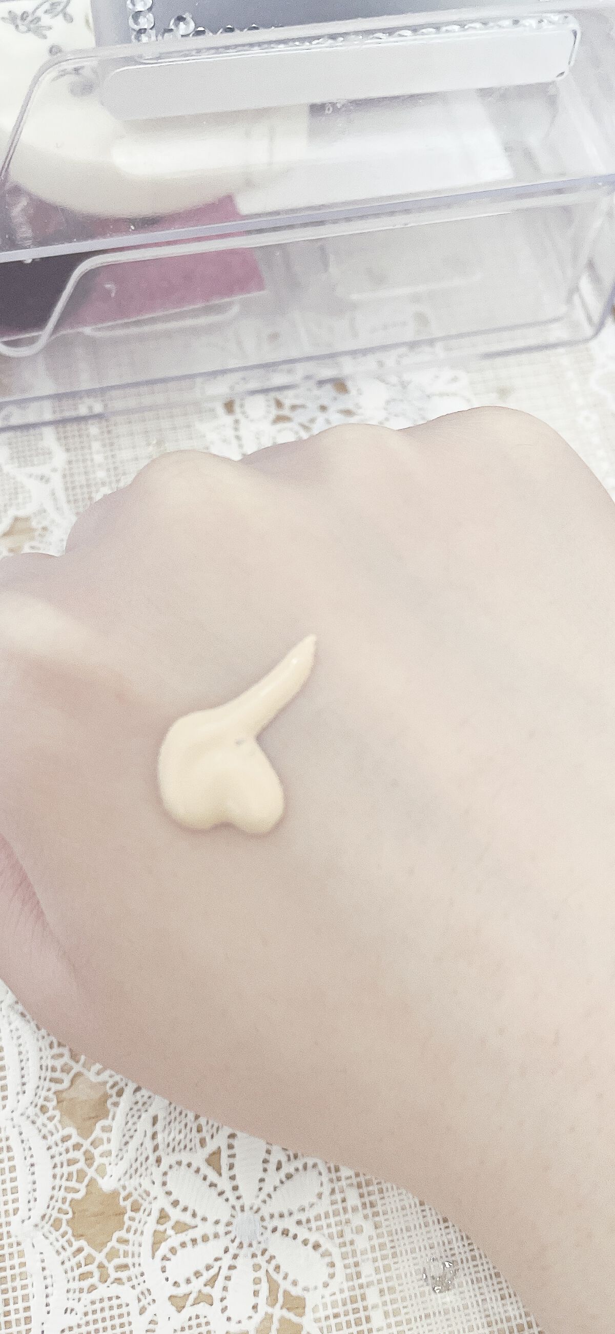 キス マットシフォン UVハイカバーベース 01 ライト(Light)/KiSS/化粧下地を使ったクチコミ（2枚目）