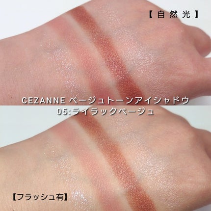 ベージュトーンアイシャドウ/CEZANNE/アイシャドウパレットを使ったクチコミ(6枚目)
