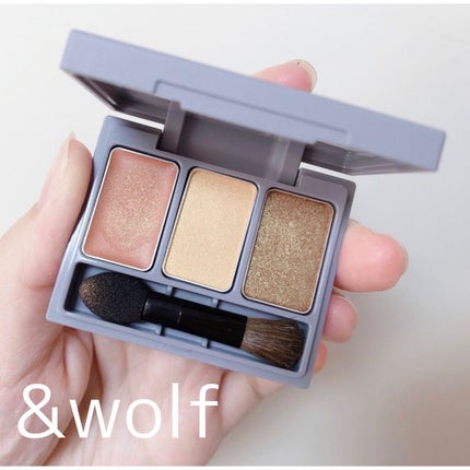 スリーサムデザイニングアイカラー/& WOLF/アイシャドウパレットを使ったクチコミ(1枚目)