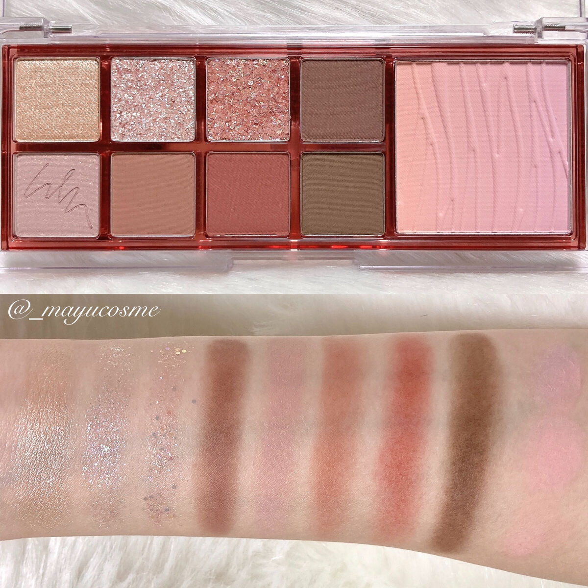 ミックスブラーリングアイパレット 01 オーキッドモーブ/wakemake/マルチパレットを使ったクチコミ（3枚目）