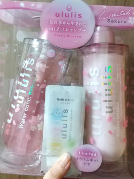 ウォーターコンク モイスト シャンプー(桜ver.)/ヘアトリートメント(桜ver.)/ululis/市販シャンプーを使ったクチコミ(1枚目)
