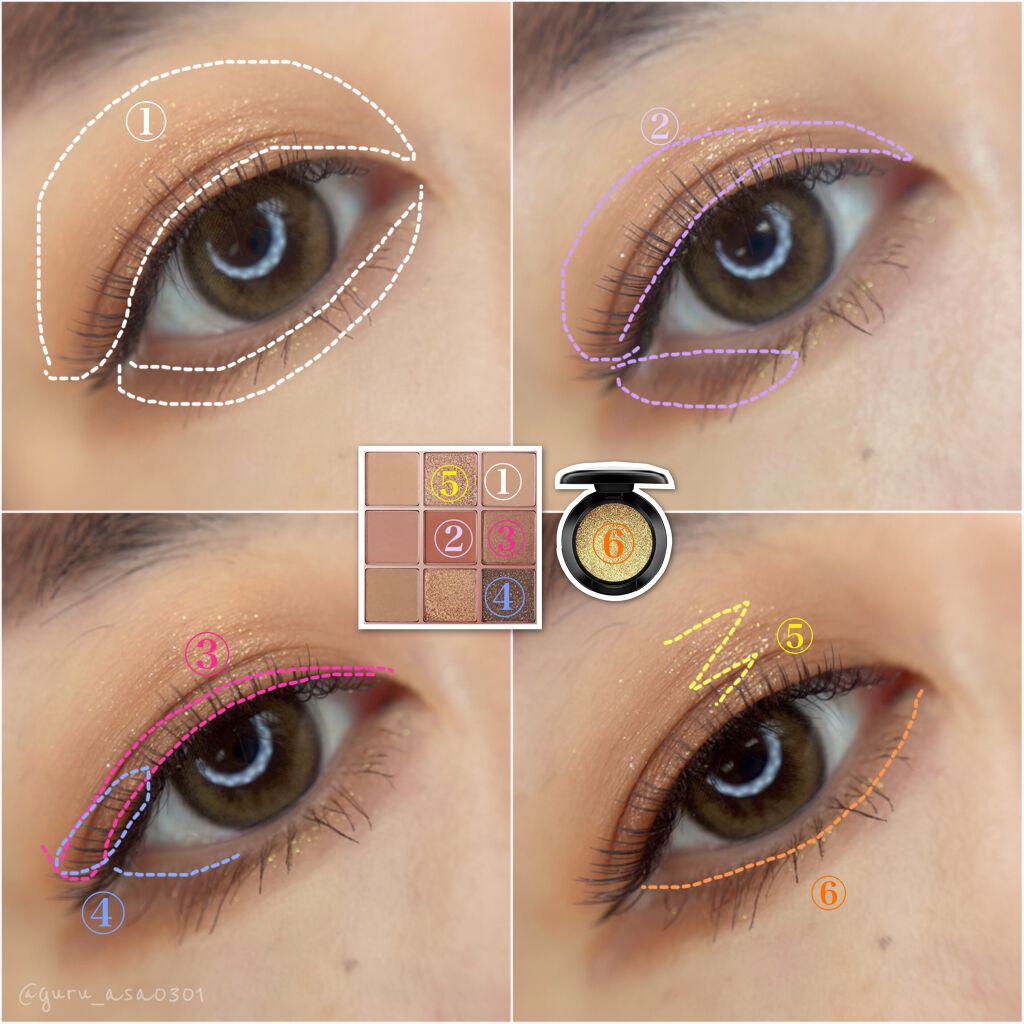 ダズルシャドウ/M・A・C/単色アイシャドウを使ったクチコミ（3枚目）