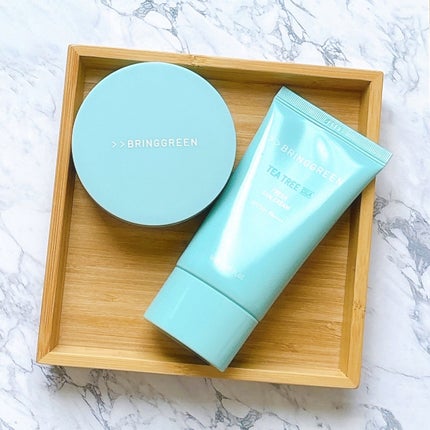 ティーツリートーンアップクッション/BRING GREEN/化粧下地を使ったクチコミ(1枚目)