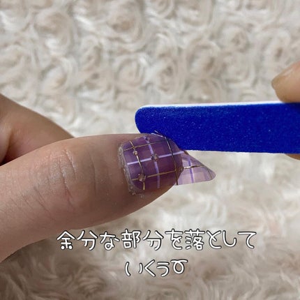 ちゃんぶぅ 投稿ある方フォロバ💕あんまり開かないから遅いよ on LIPS 「HITONOBU貼るだけ簡単ネイルシール 175円🙋♀️💬私..」(4枚目)
