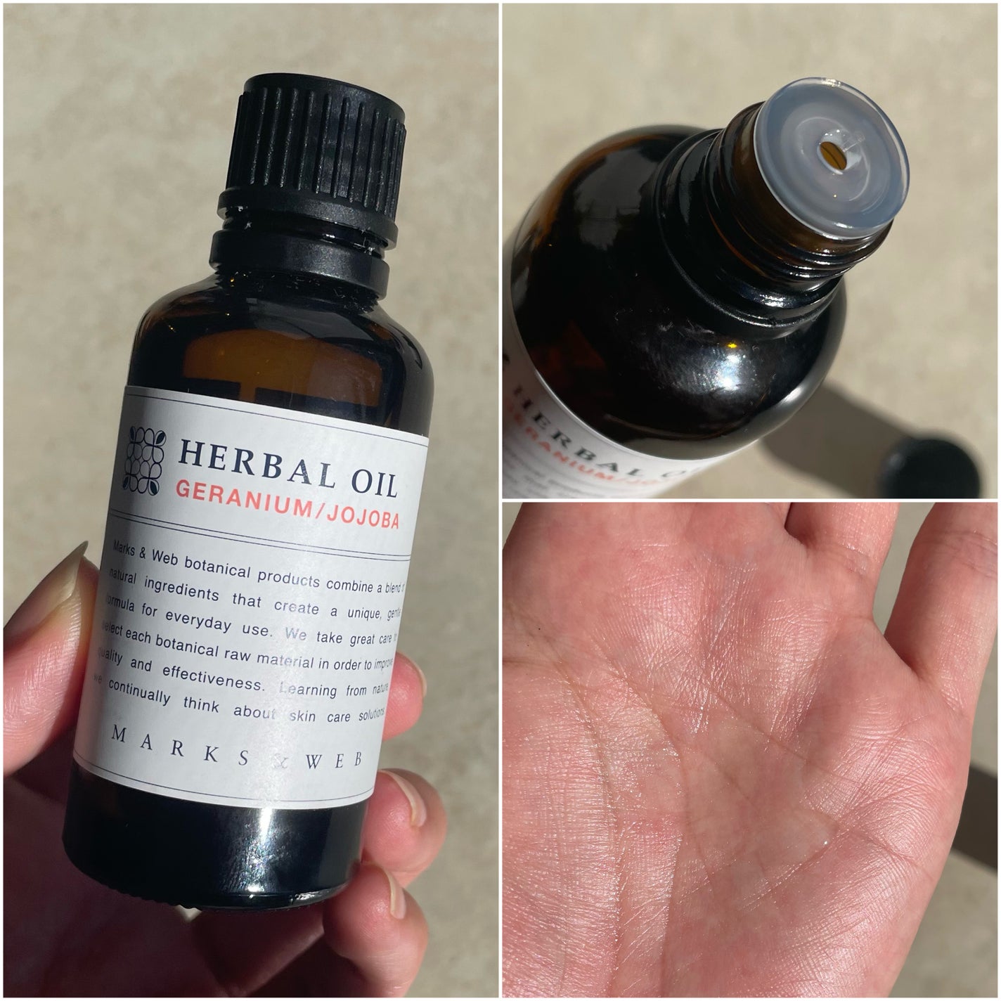 ハーバルオイル マンダリン/ホホバ/MARKS&WEB/ボディオイルを使ったクチコミ(2枚目)