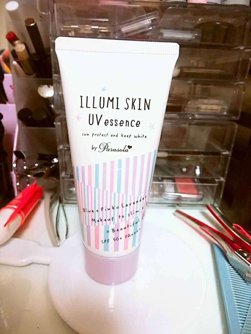 パラソーラ イルミスキンUVエッセンス(旧品)/パラソーラ/日焼け止め・UVケアを使ったクチコミ(1枚目)