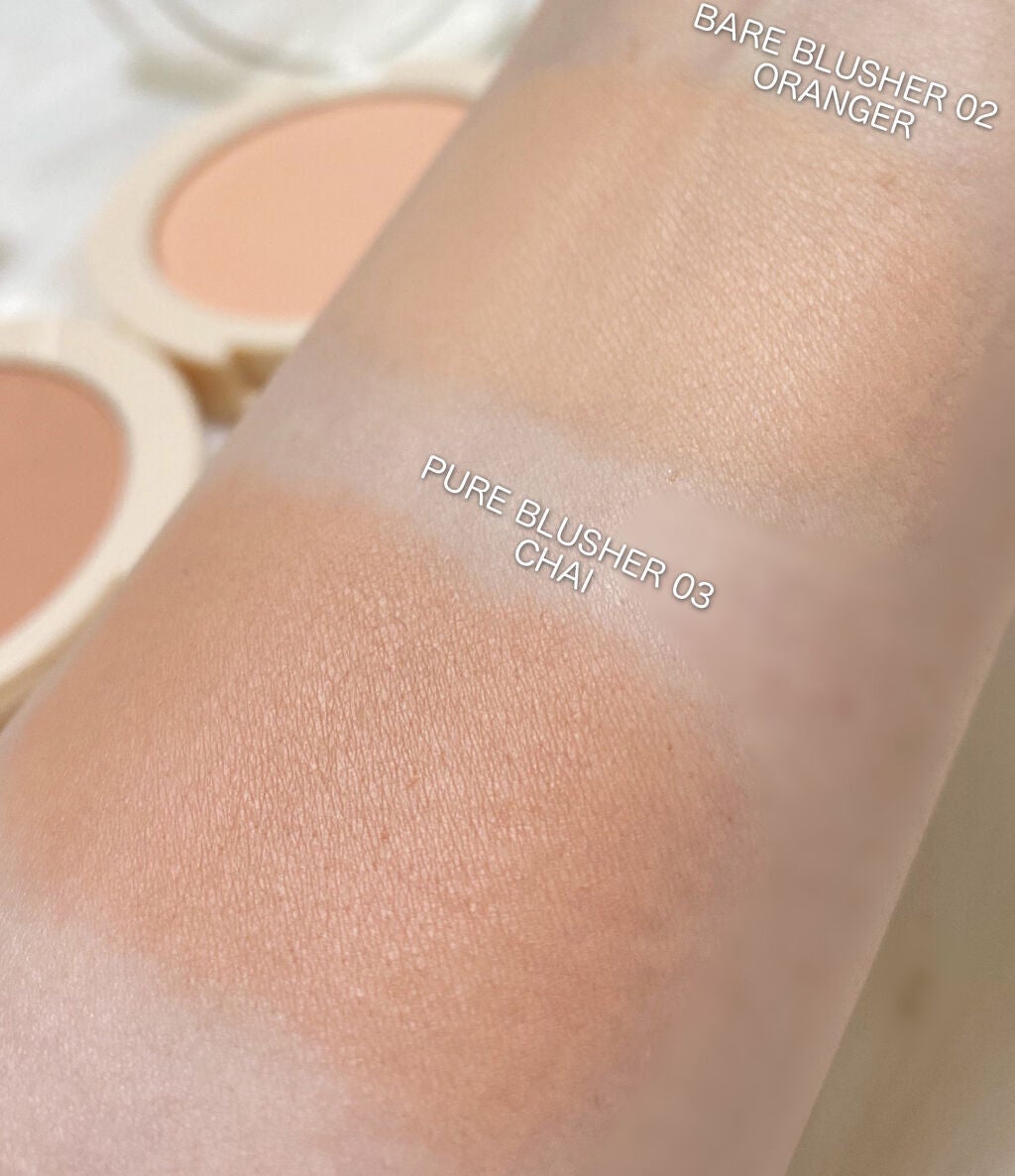 ベアブラッシャー パフ付き/フォレンコス/パウダーチークを使ったクチコミ(1枚目)