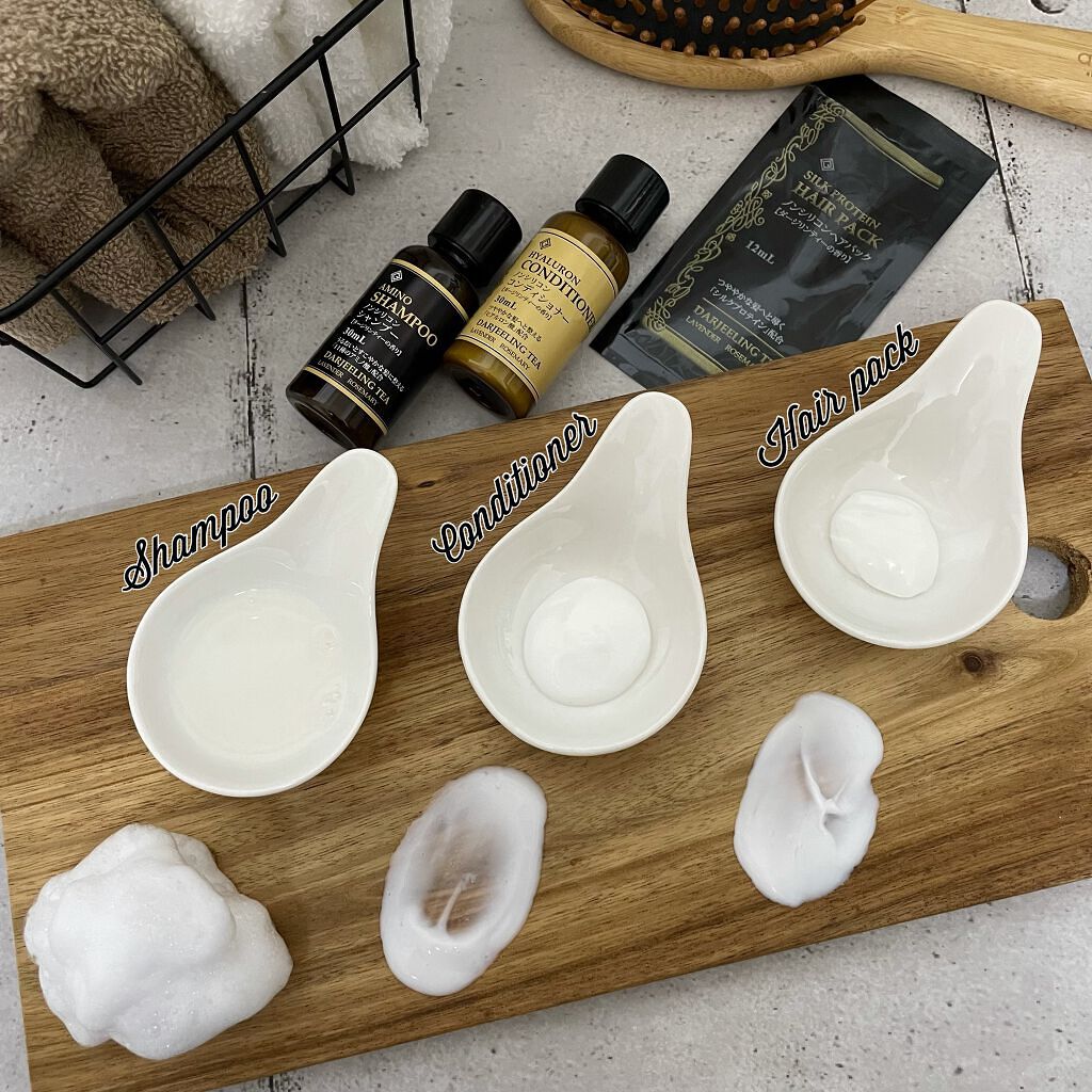 アミノ酸ダージリンティー シャンプー/ダージリンティー ヒアルロン酸コンディショナー(ハリ・うるおいケア)/ゼミド/シャンプー・コンディショナーを使ったクチコミ(3枚目)