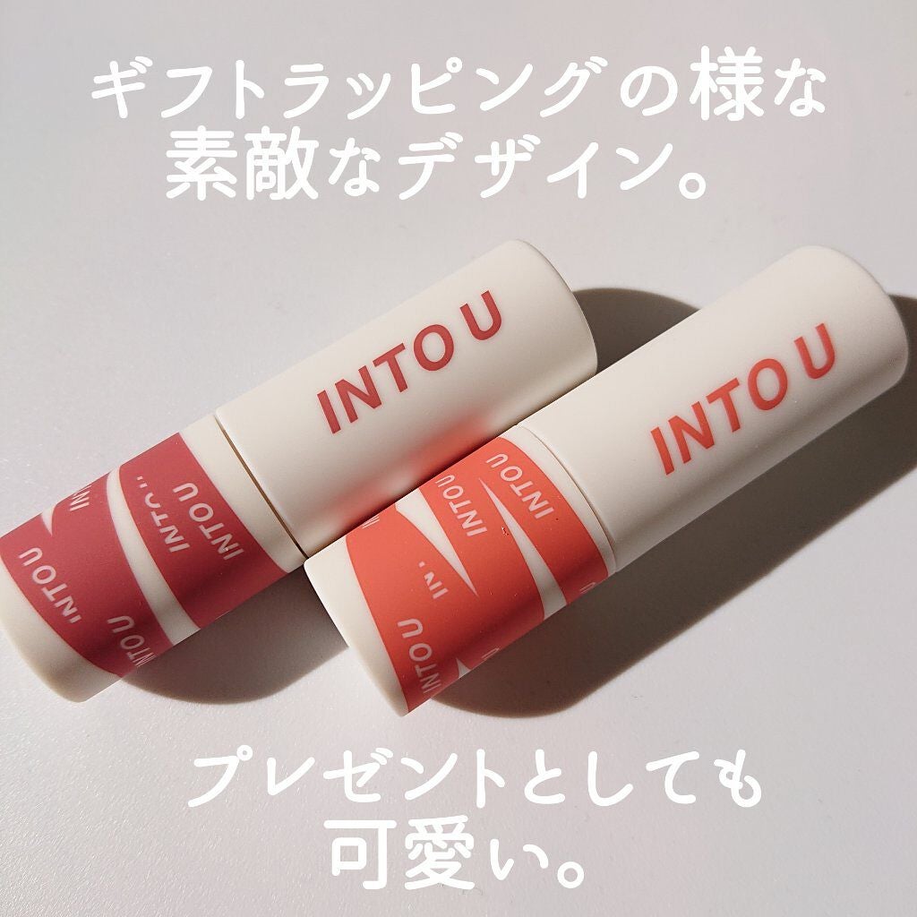 スーパーマットリップ&チークマッド/INTO U/口紅を使ったクチコミ(2枚目)
