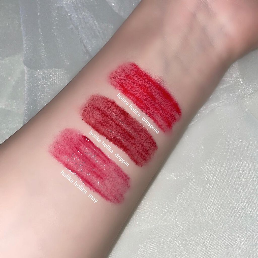 ホリカホリカ ハートクラッシュグローティントエアー 01 ウィンサム/HOLIKA HOLIKA/リップティントを使ったクチコミ（2枚目）