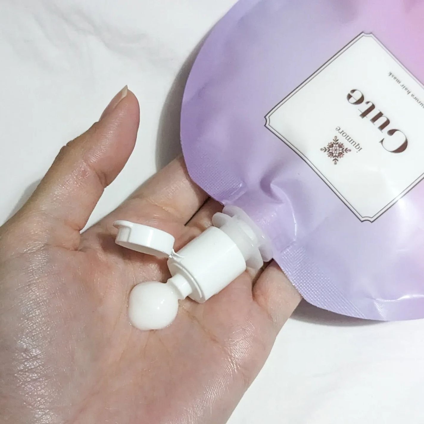 イクモアキュートオーロラヘアマスク/iqumore/ヘアマスク・ヘアパックを使ったクチコミ(2枚目)